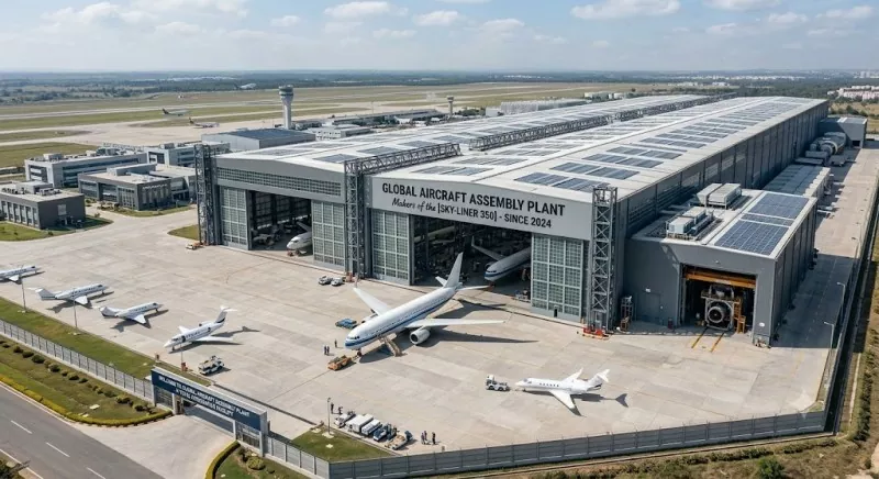 Steel Structure Aircraft Manufacturing Workshop