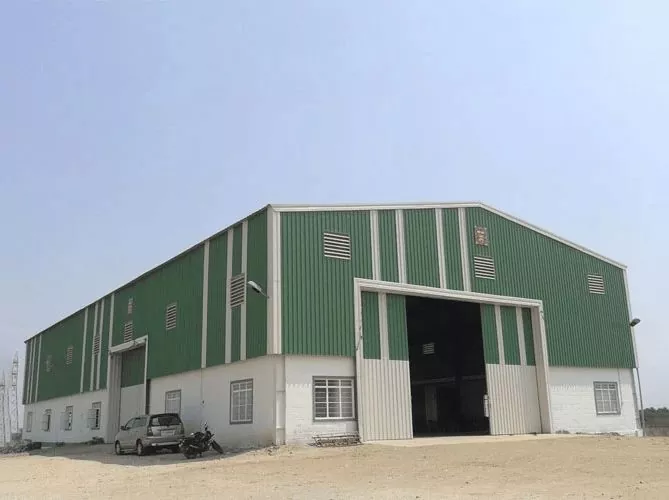 Wulo ati Lẹwa Prefab Irin Warehouse Building